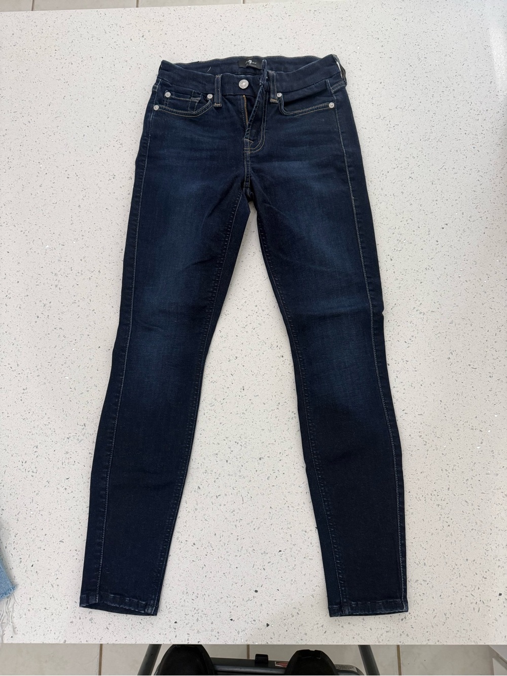 Dark Blue Women’s 7 for all man kind Skinny Jeans